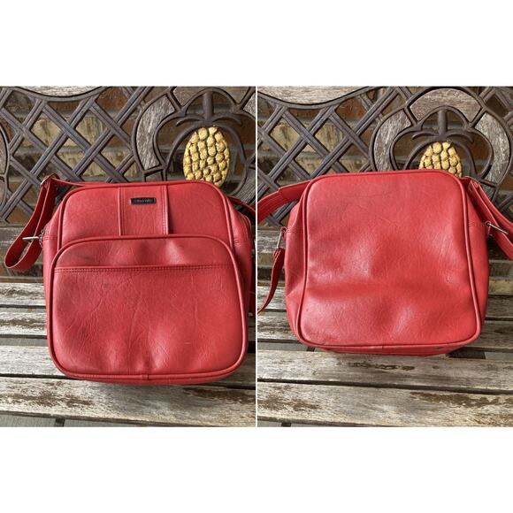 Samsonite Carry on Shoulder Bag Montbello II Red Vintage - Picture 1 of 3